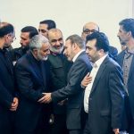 «واعظی، محسن رضایی، سرلشکر سلامی و سردار سلیمانی» در یک مراسم ختم؛ دهه 90