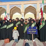 آرامگاه مدرس کاشمرصحنه تجدید میثاق بسیجیان در هفته بسیج