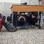 مانور زلزله در دبستان شهید رحیمی ناحیه۱